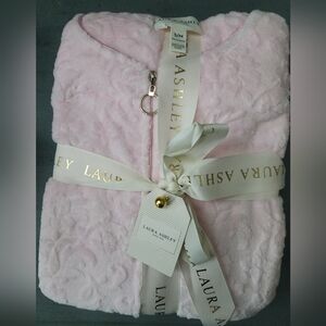 Laura Ashley Pink Plush Blanket